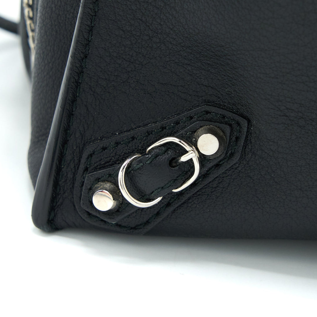 Top Quality Balenciaga Papier Mini Tote Bag Black SHW