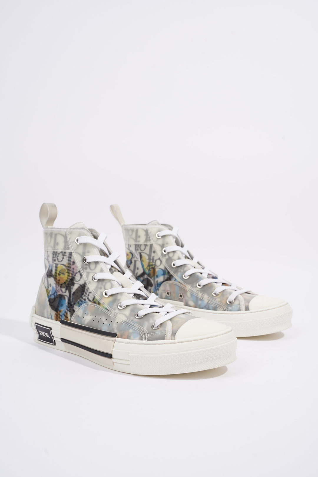 Christian Dior Womens B23 Sneaker White / Black / Multi EU 40 / UK 7