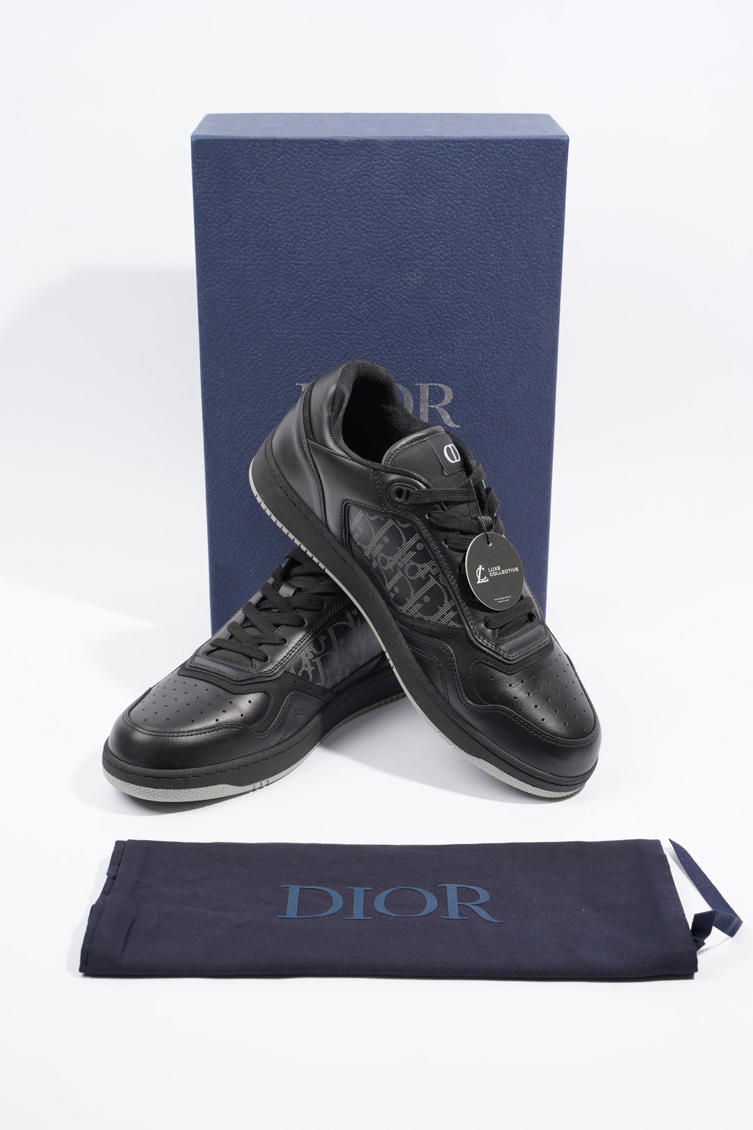 Christian Dior B27 Low Top Black Leather EU 46 / UK 12