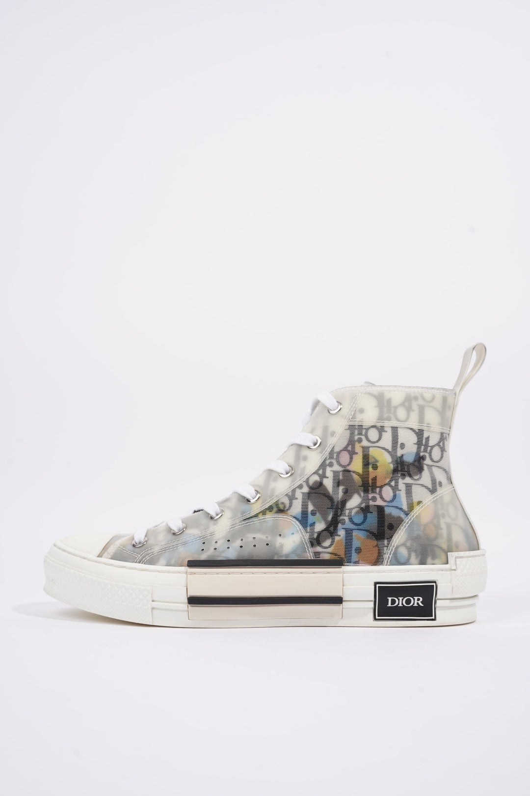 Christian Dior Womens B23 Sneaker White / Black / Multi EU 40 / UK 7