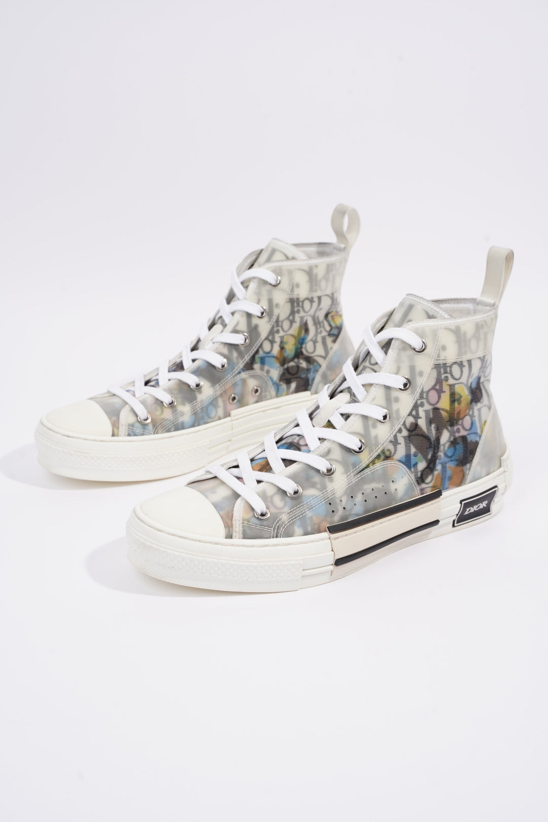 Christian Dior Womens B23 Sneaker White / Black / Multi EU 40 / UK 7