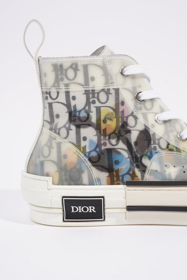 Christian Dior Womens B23 Sneaker White / Black / Multi EU 40 / UK 7