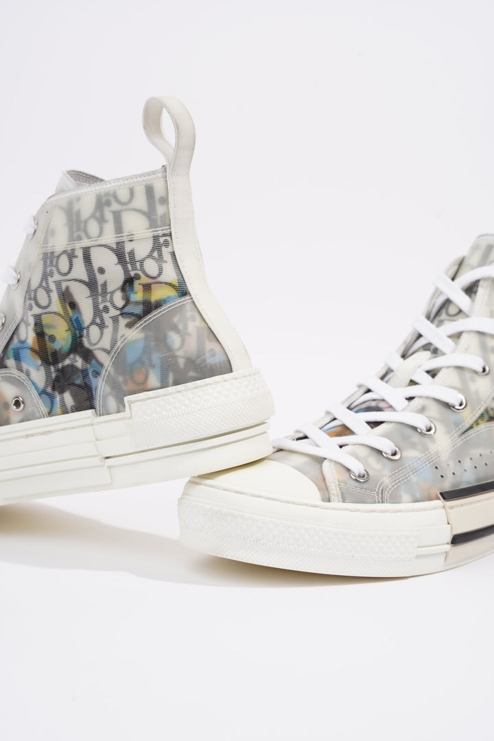 Christian Dior Womens B23 Sneaker White / Black / Multi EU 40 / UK 7