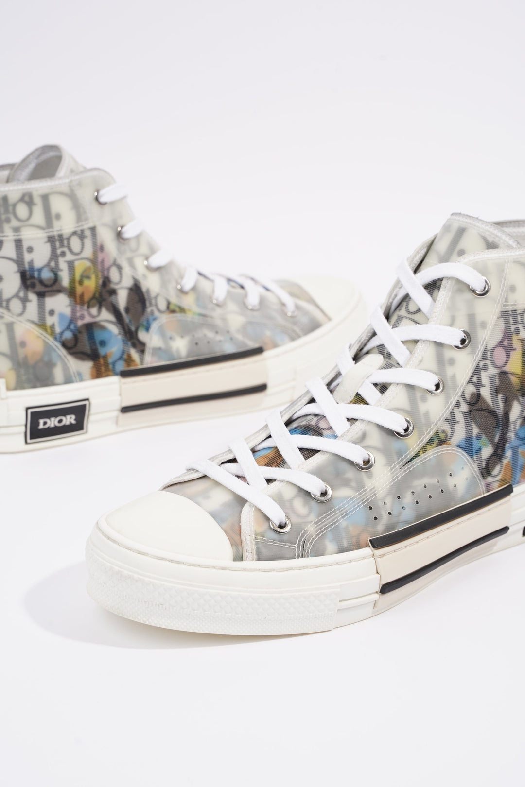 Christian Dior Womens B23 Sneaker White / Black / Multi EU 40 / UK 7