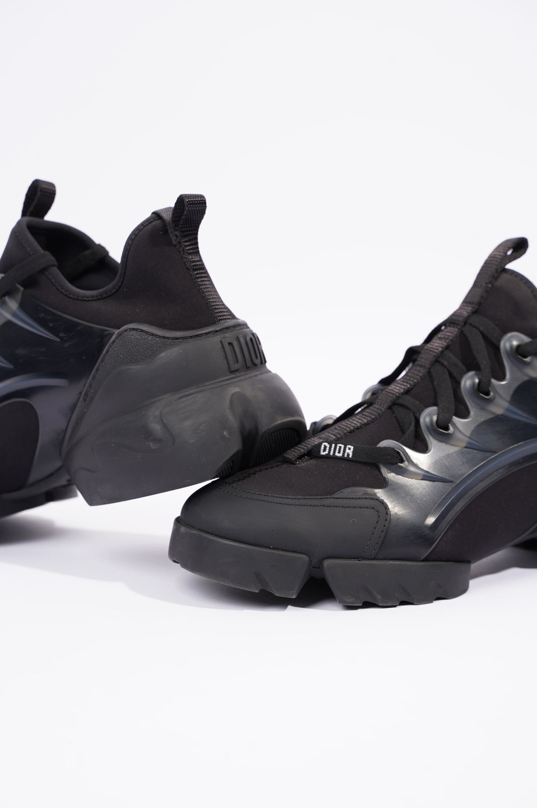 Christian Dior Womens D-Connect Black EU 39.5 / UK 6.5