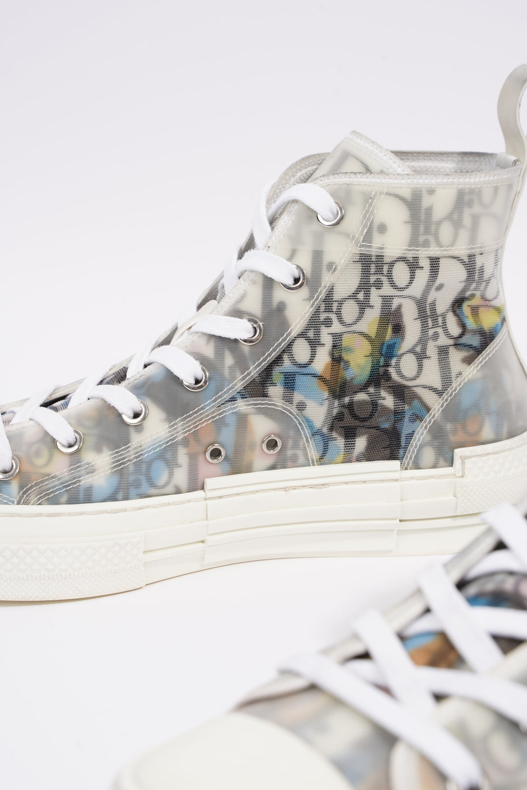 Christian Dior Womens B23 Sneaker White / Black / Multi EU 40 / UK 7