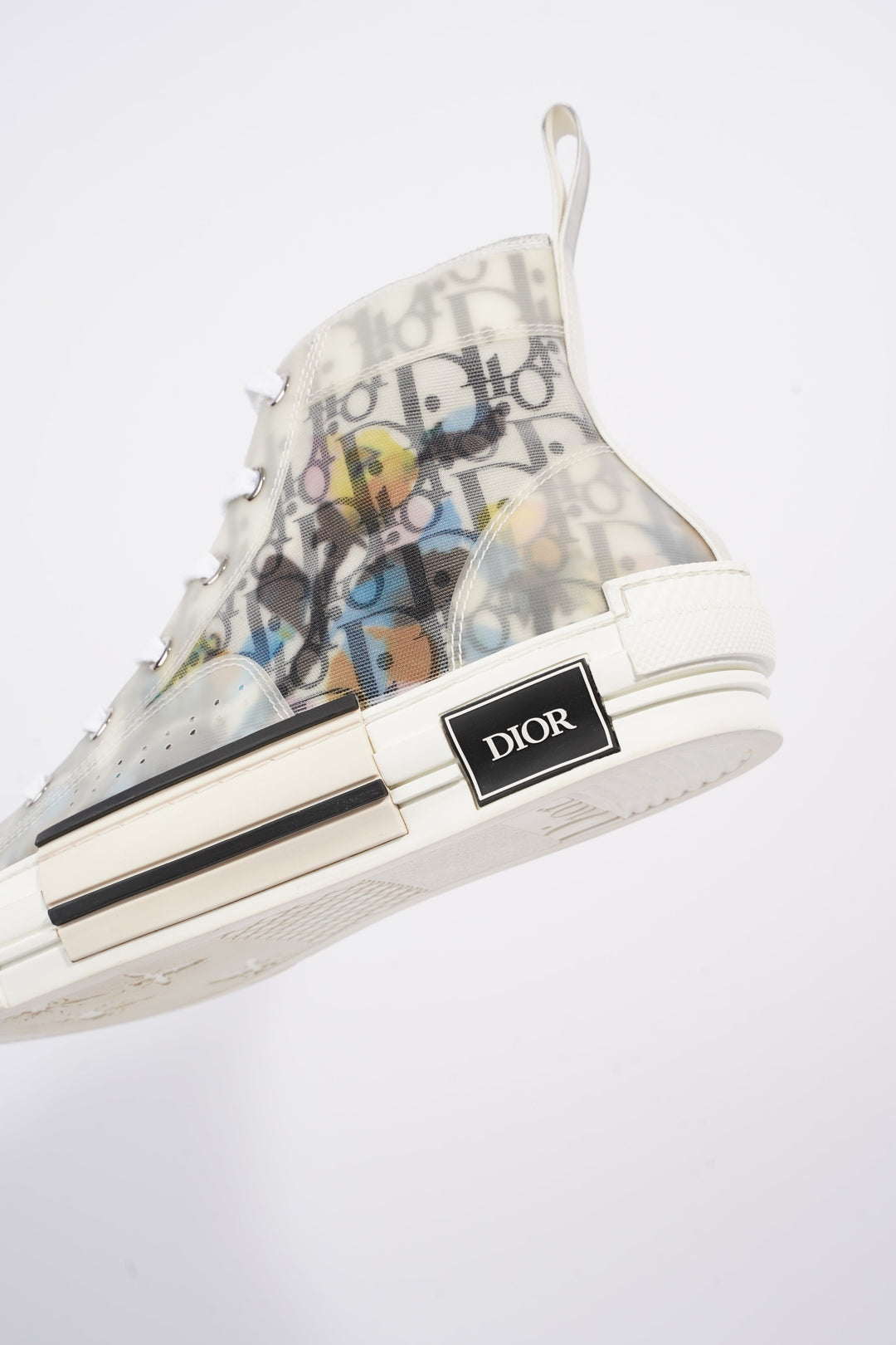 Christian Dior Womens B23 Sneaker White / Black / Multi EU 40 / UK 7