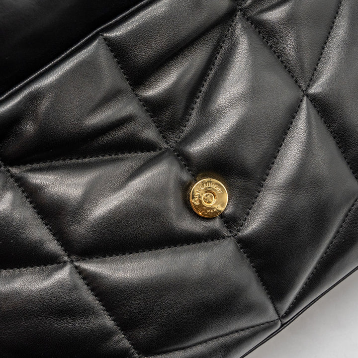 Saint Laurent/YSL Small Puffer Bag Nappa Black Multicolour Hardware