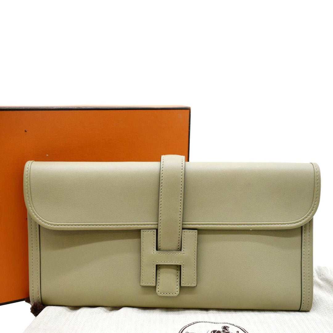 Top quality Hermes Jige Elan 29 Calfskin Leather Clutch Wallet Trench