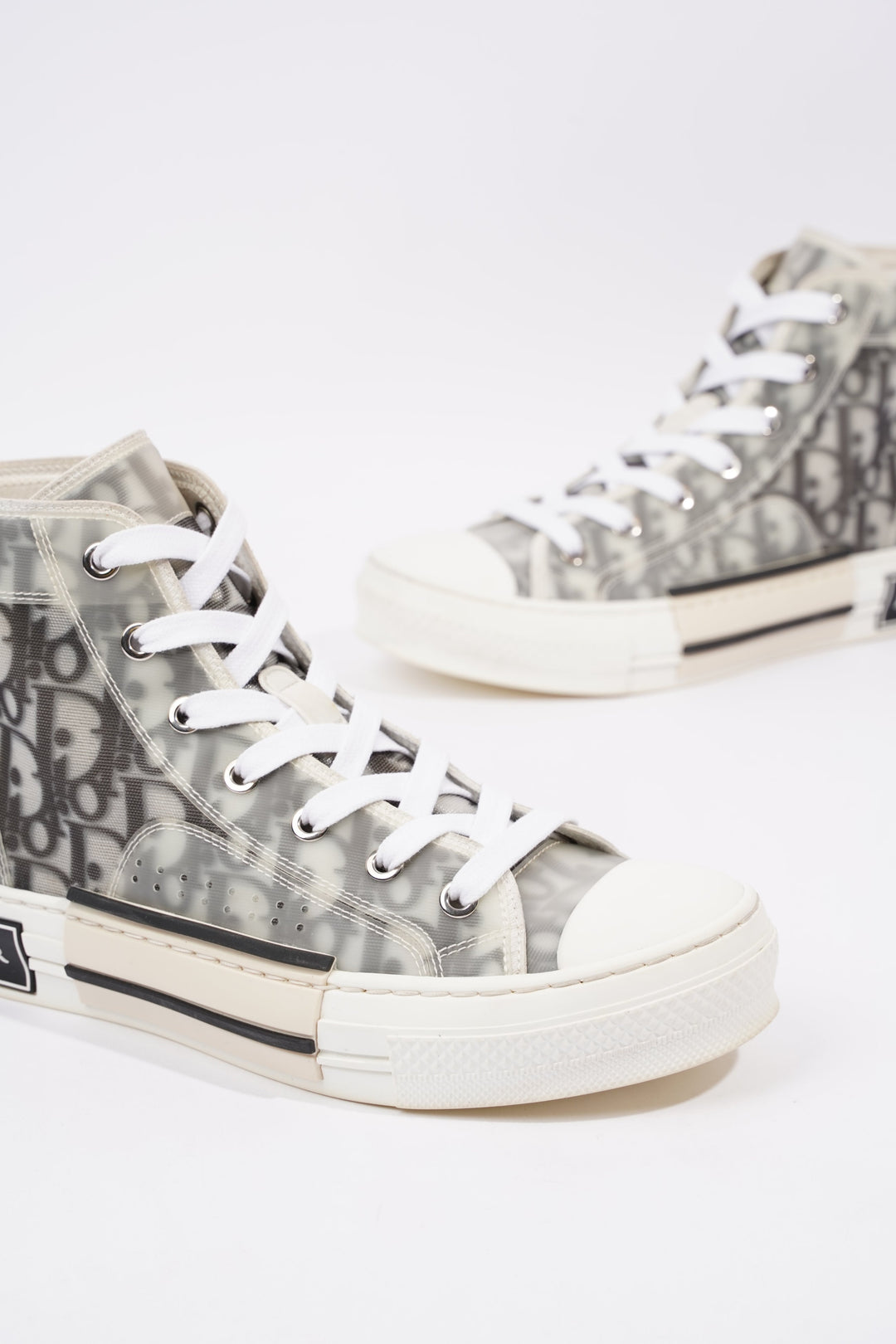Christian Dior Womens B23 Grey Oblique EU 37.5 / UK 4.5