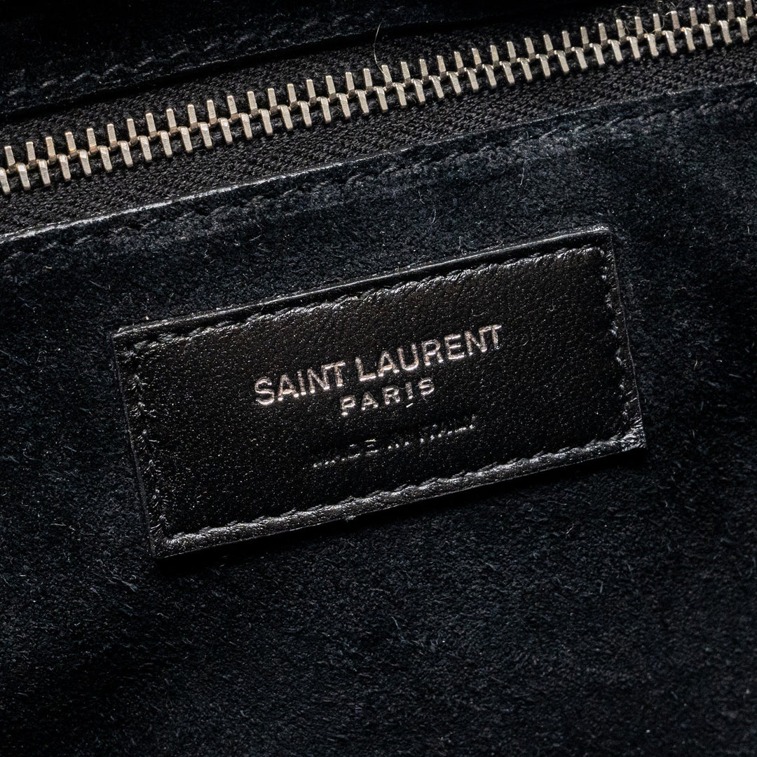 Saint Laurent Le 5 A 7 shiny calfskin black SHW