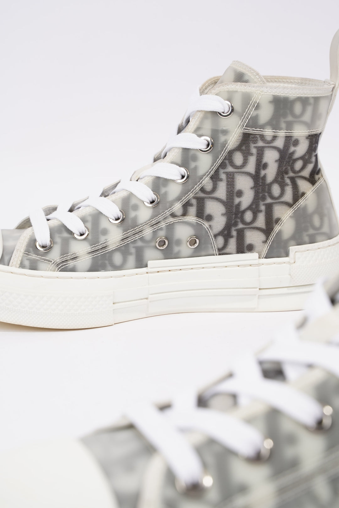 Christian Dior Womens B23 Grey Oblique EU 37.5 / UK 4.5