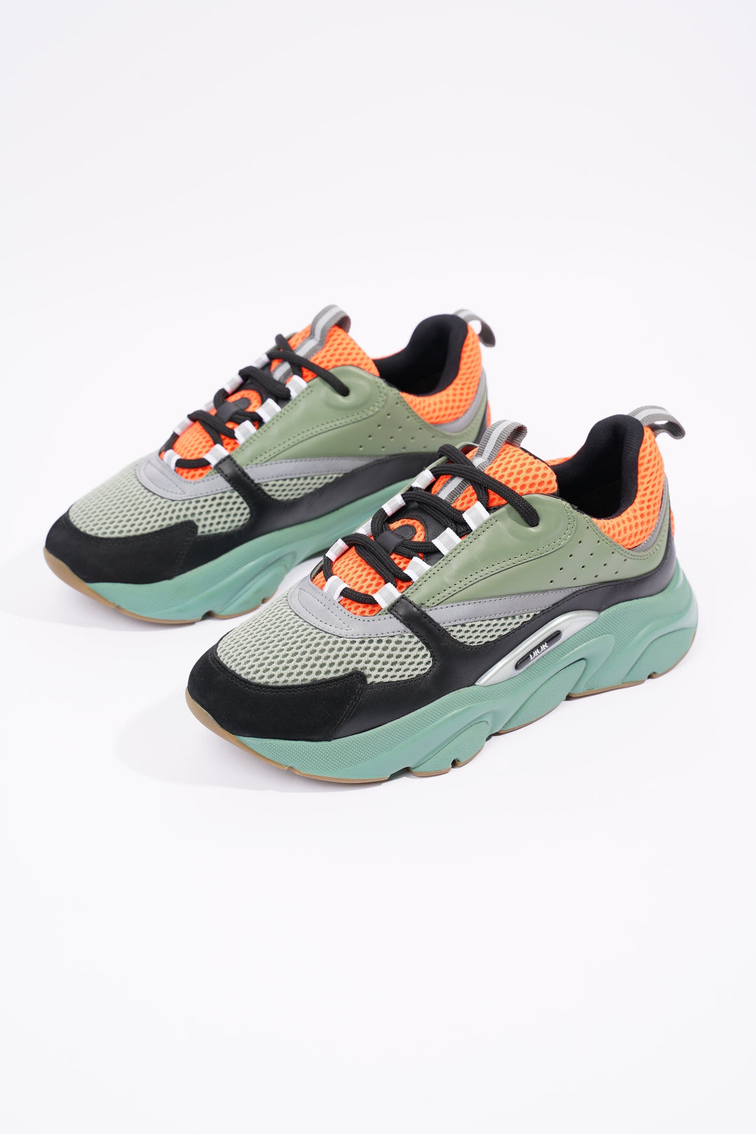 Christian Dior Womens B22 Green / Orange / Grey EU 40 / UK 7