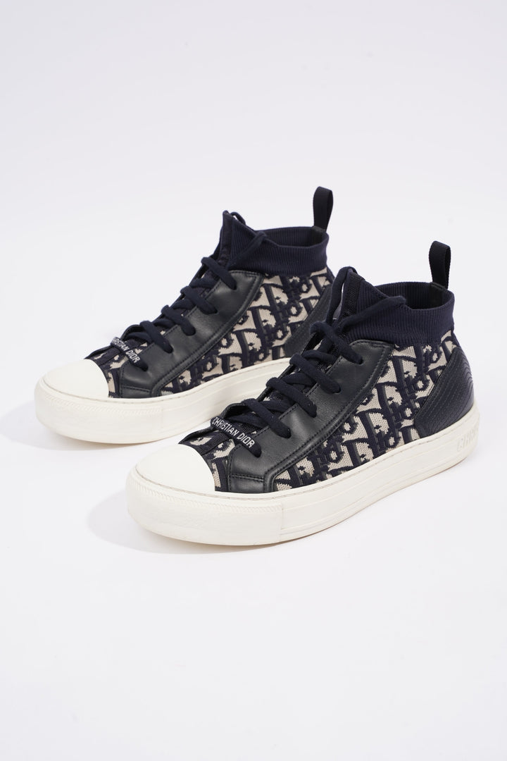 Christian Dior Womens Walk n' Dior High Top Blue / White EU 38.5 / UK 5.5