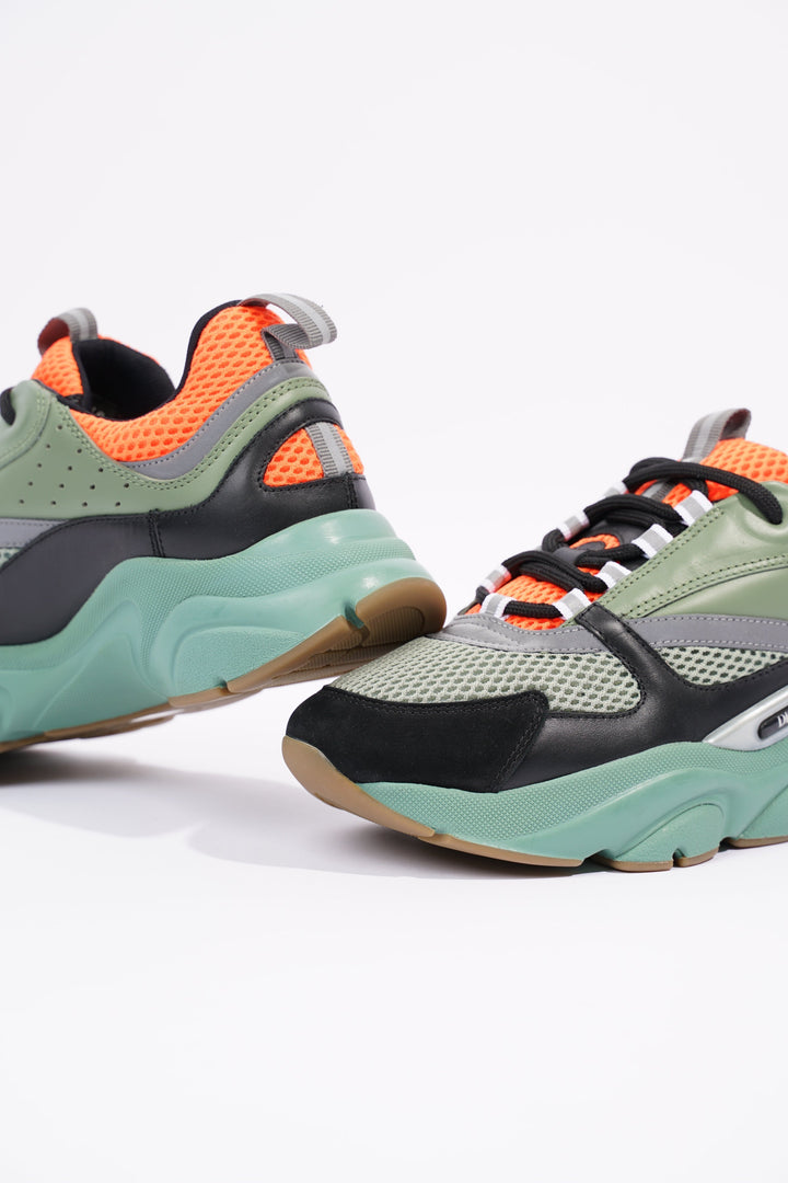 Christian Dior Womens B22 Green / Orange / Grey EU 40 / UK 7