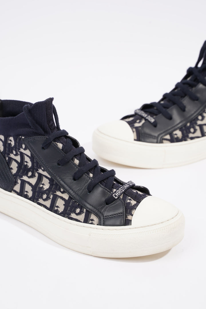 Christian Dior Womens Walk n' Dior High Top Blue / White EU 38.5 / UK 5.5