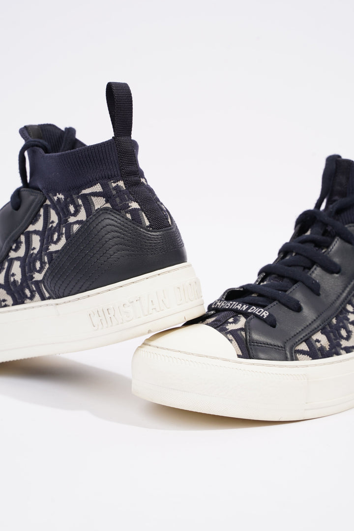 Christian Dior Womens Walk n' Dior High Top Blue / White EU 38.5 / UK 5.5