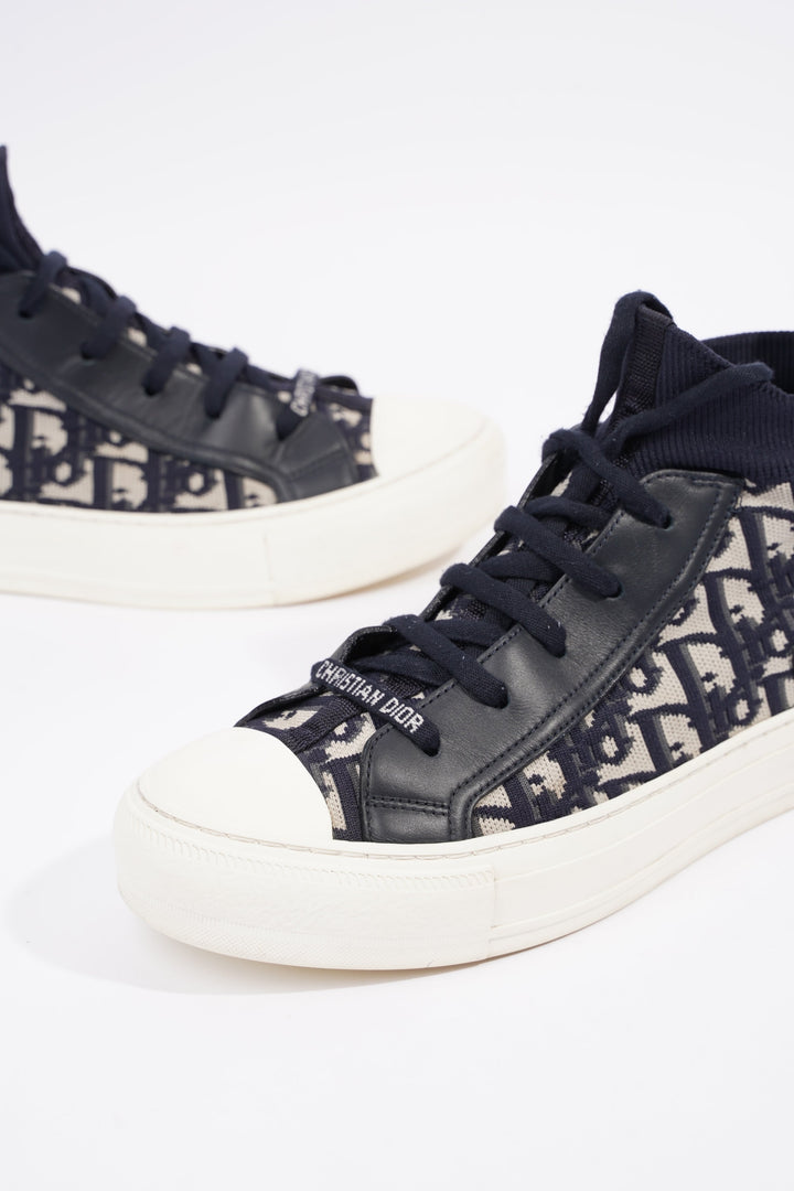 Christian Dior Womens Walk n' Dior High Top Blue / White EU 38.5 / UK 5.5