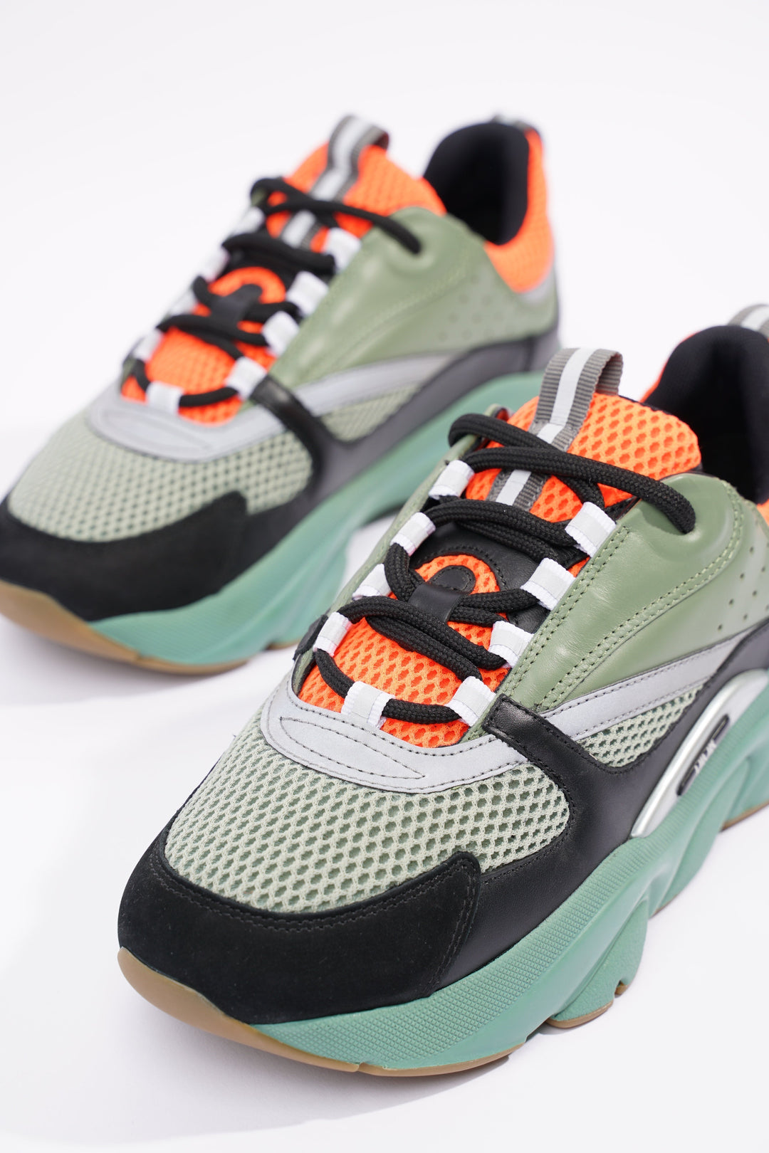 Christian Dior Womens B22 Green / Orange / Grey EU 40 / UK 7