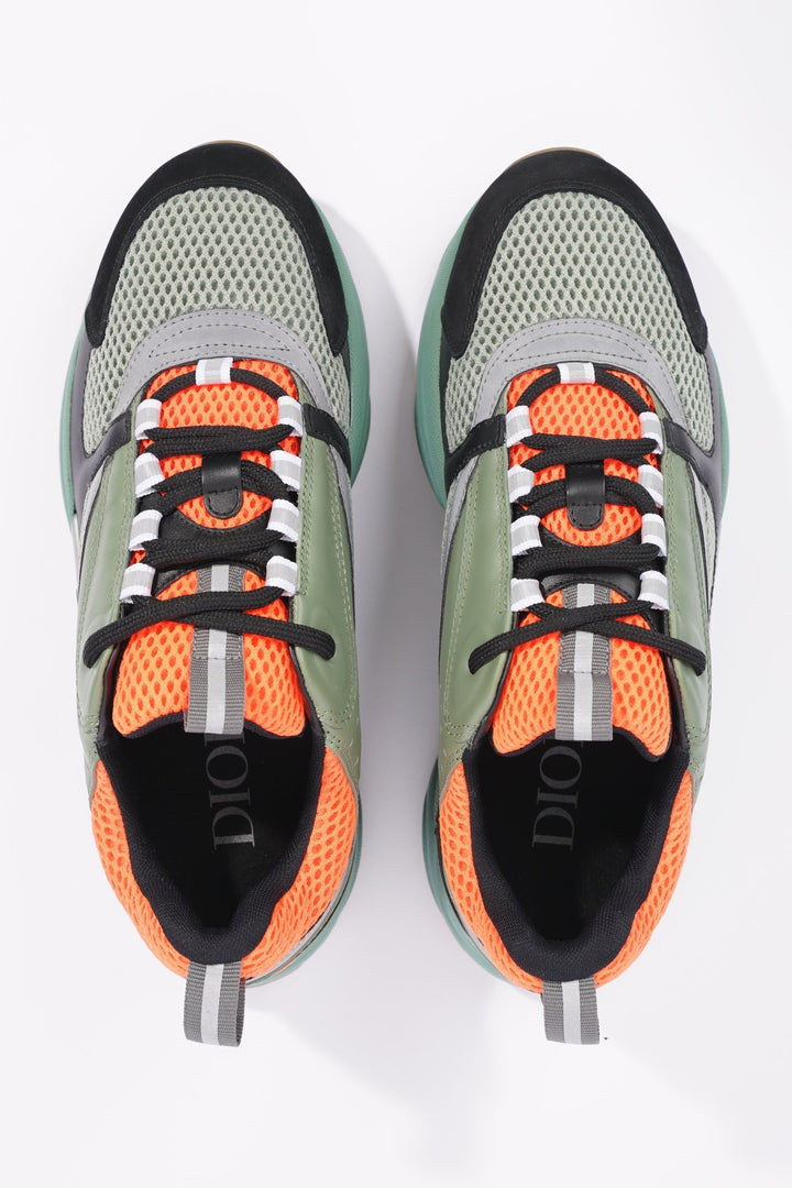 Christian Dior Womens B22 Green / Orange / Grey EU 40 / UK 7