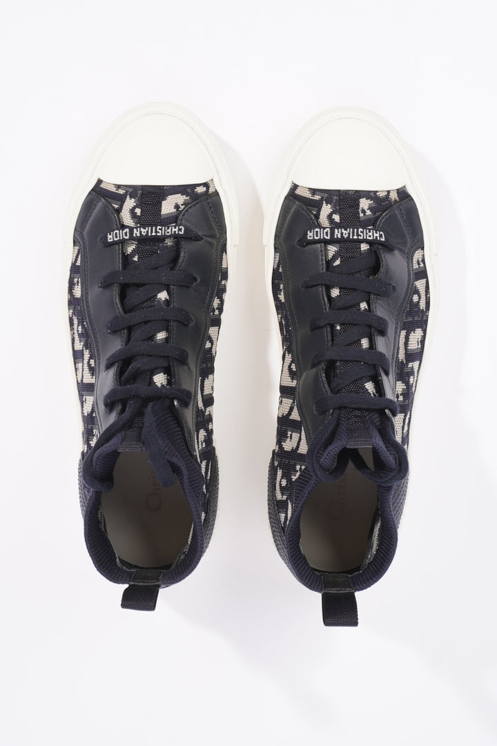 Christian Dior Womens Walk n' Dior High Top Blue / White EU 38.5 / UK 5.5