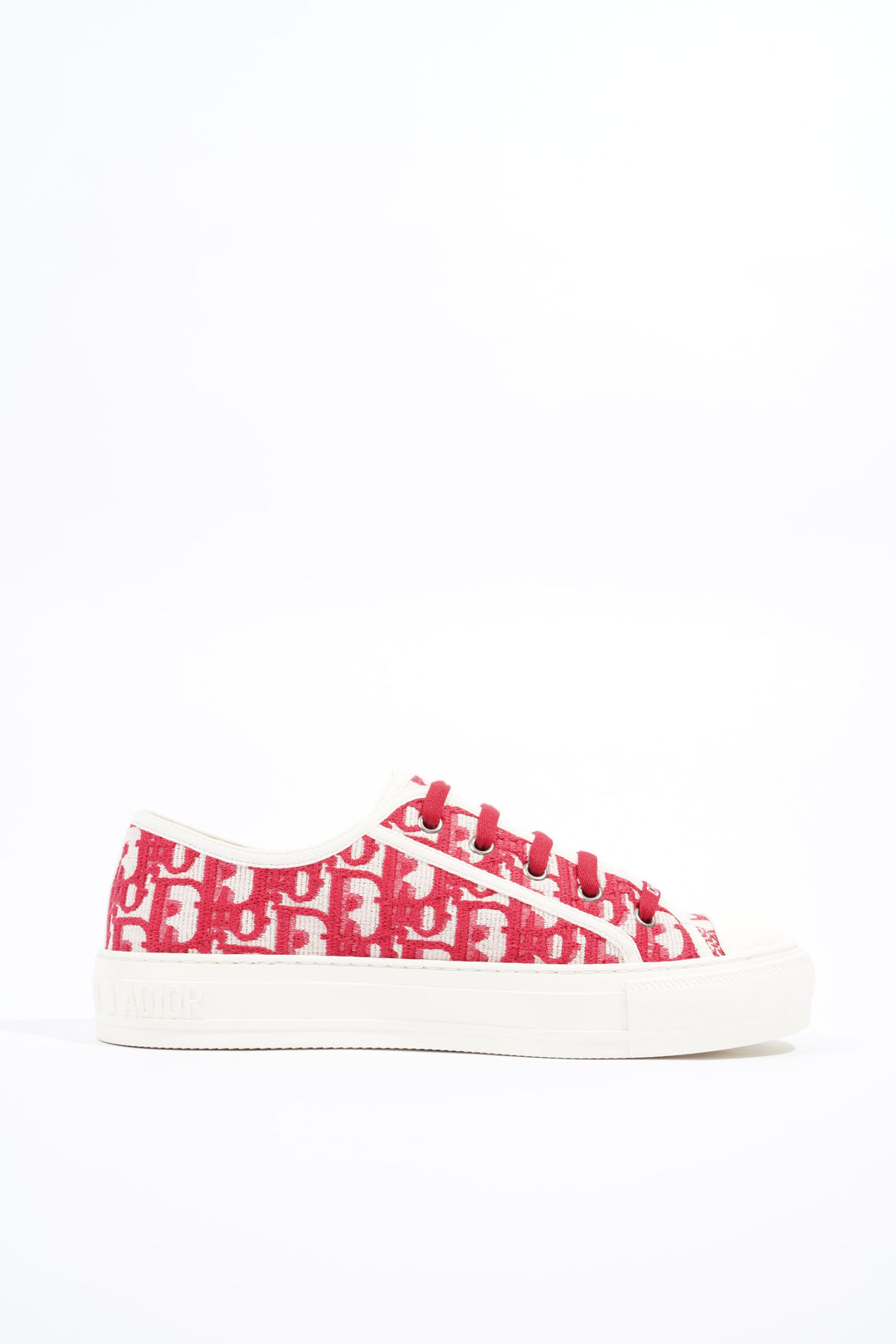 Christian Dior Womens Walk n' Dior White / Red / Oblique EU 39 / UK 6