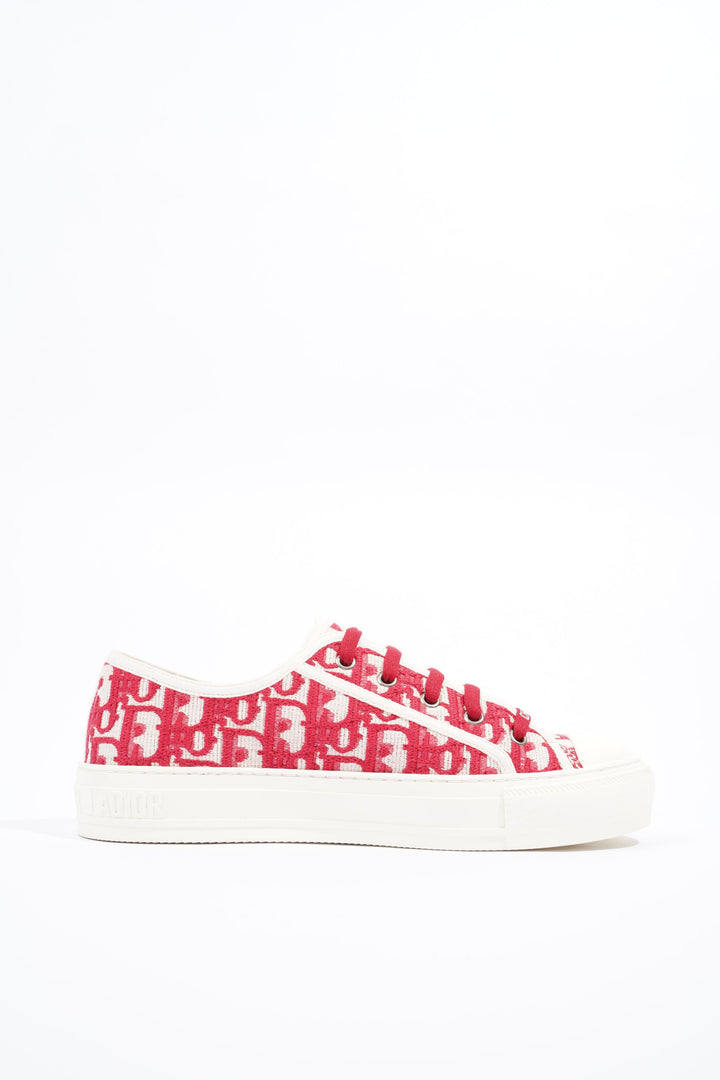 Christian Dior Womens Walk n' Dior White / Red / Oblique EU 39 / UK 6