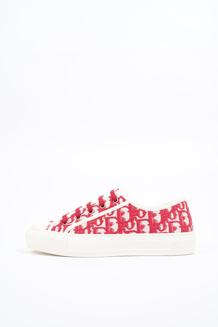 Christian Dior Womens Walk n' Dior White / Red / Oblique EU 39 / UK 6