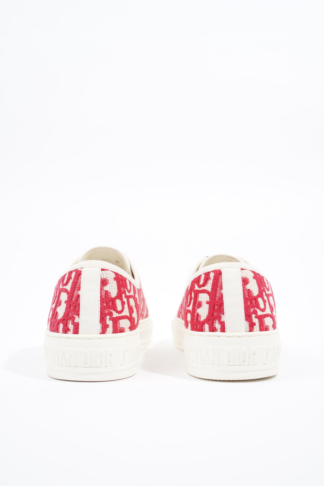 Christian Dior Womens Walk n' Dior White / Red / Oblique EU 39 / UK 6