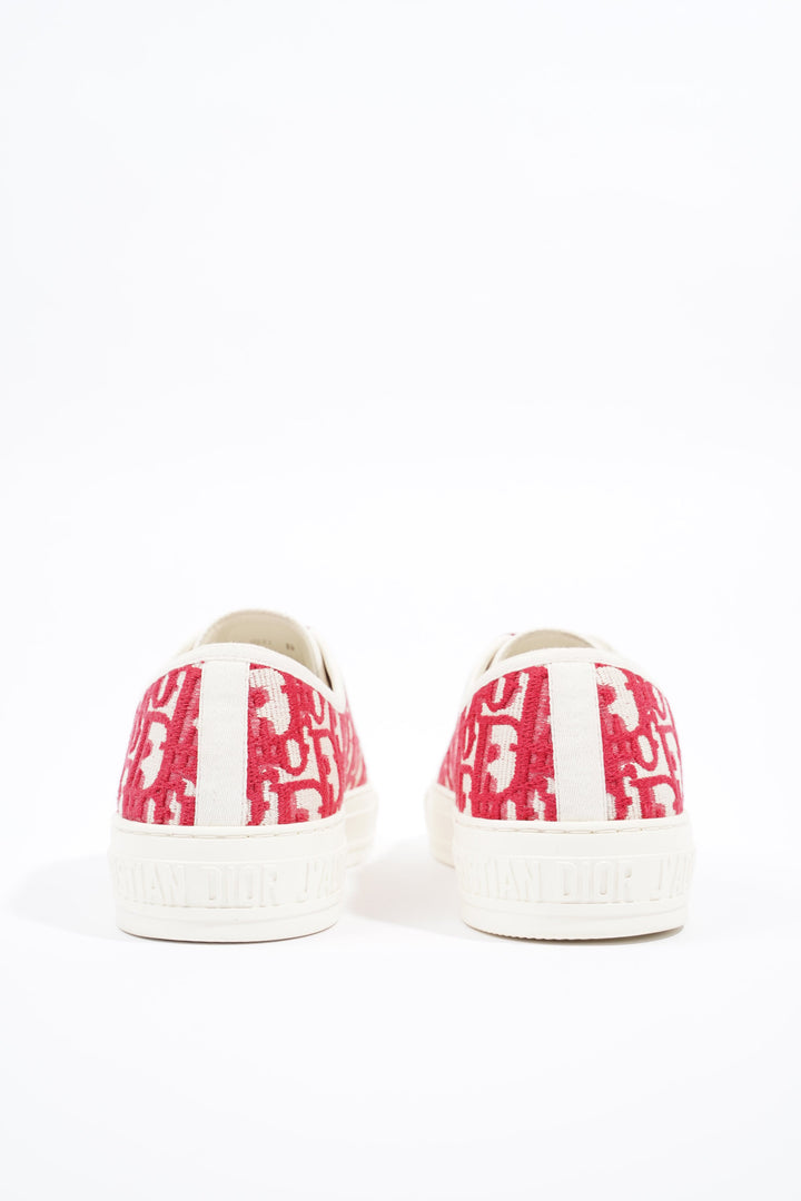 Christian Dior Womens Walk n' Dior White / Red / Oblique EU 39 / UK 6