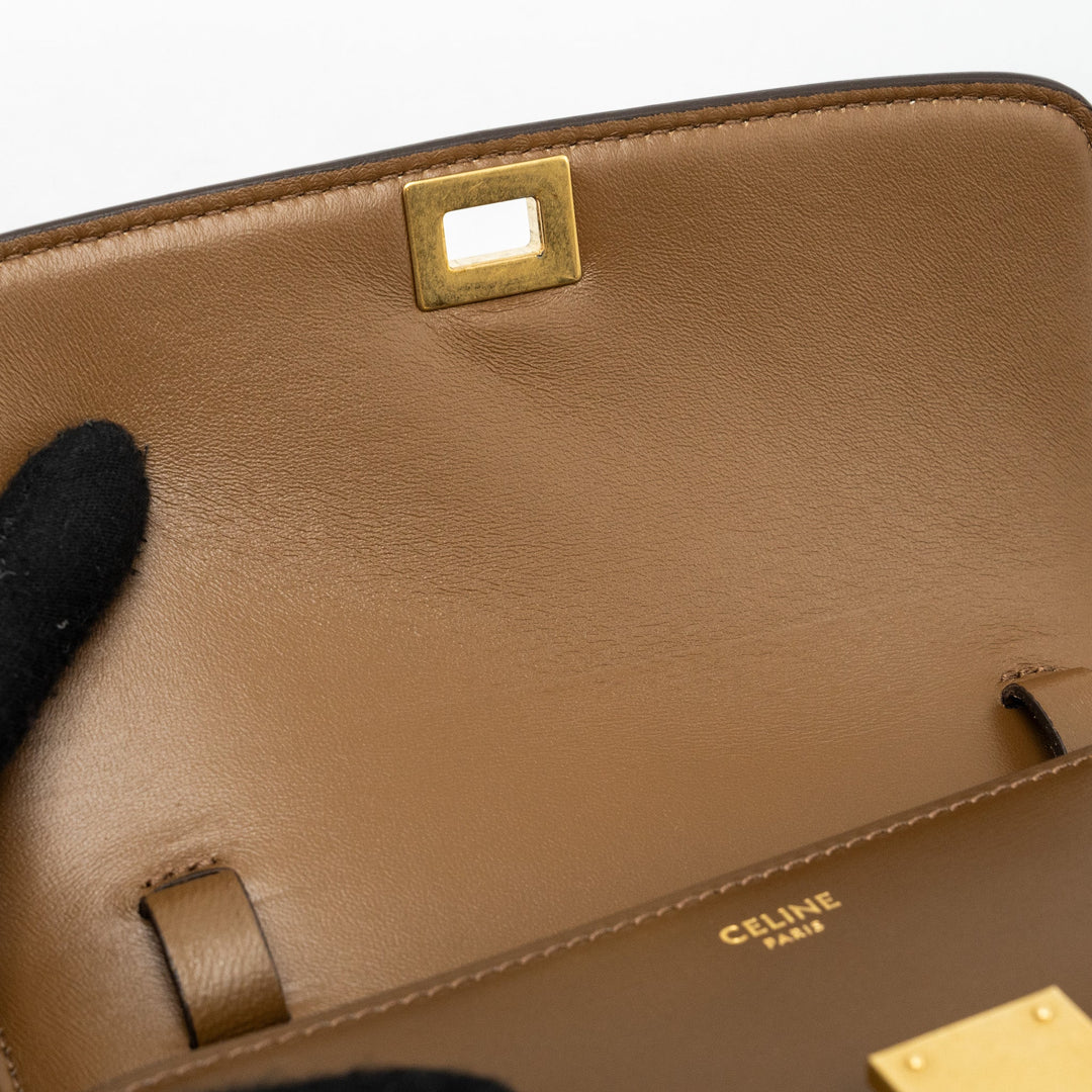 Top Quality Celine Teen classic box bag calfskin brown