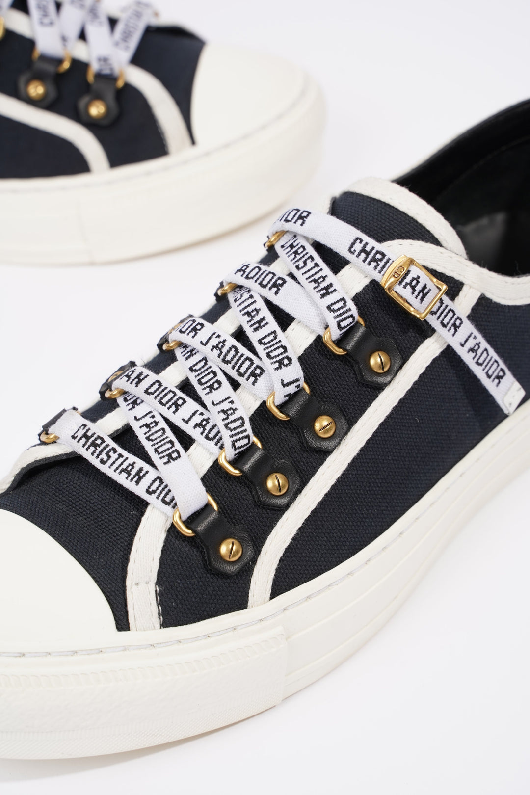 Christian Dior Womens Walk n' Dior Black / White EU 39 / UK 6