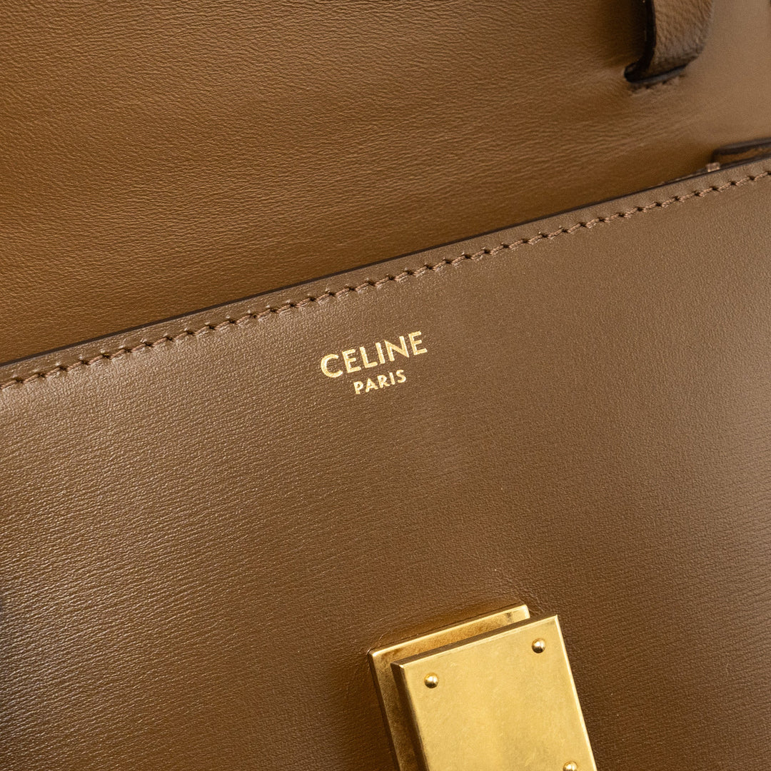 Top Quality Celine Teen classic box bag calfskin brown
