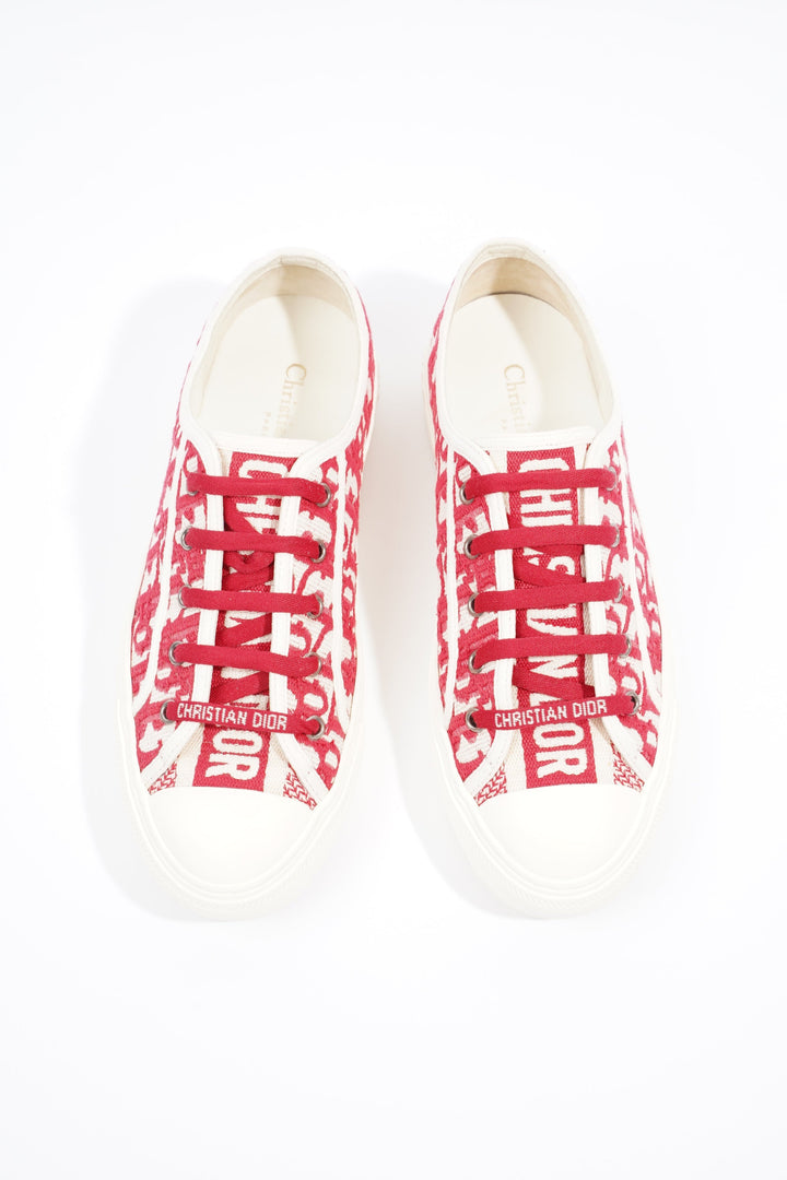 Christian Dior Womens Walk n' Dior White / Red / Oblique EU 39 / UK 6