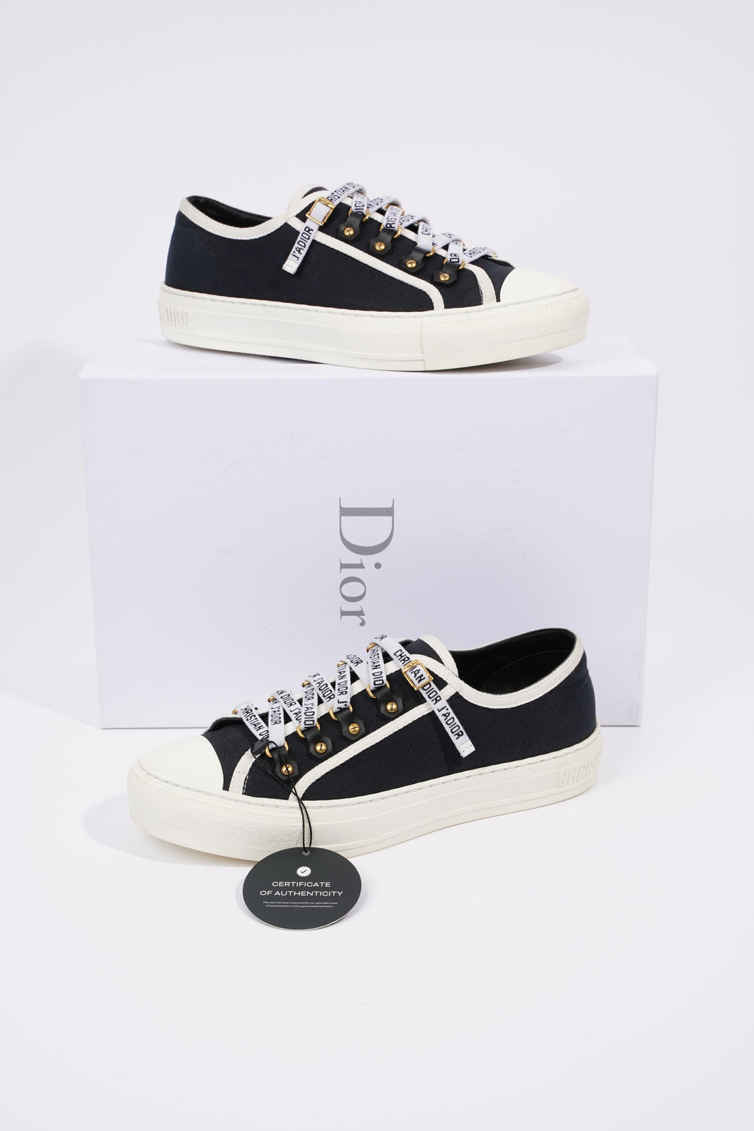Christian Dior Womens Walk n' Dior Black / White EU 39 / UK 6