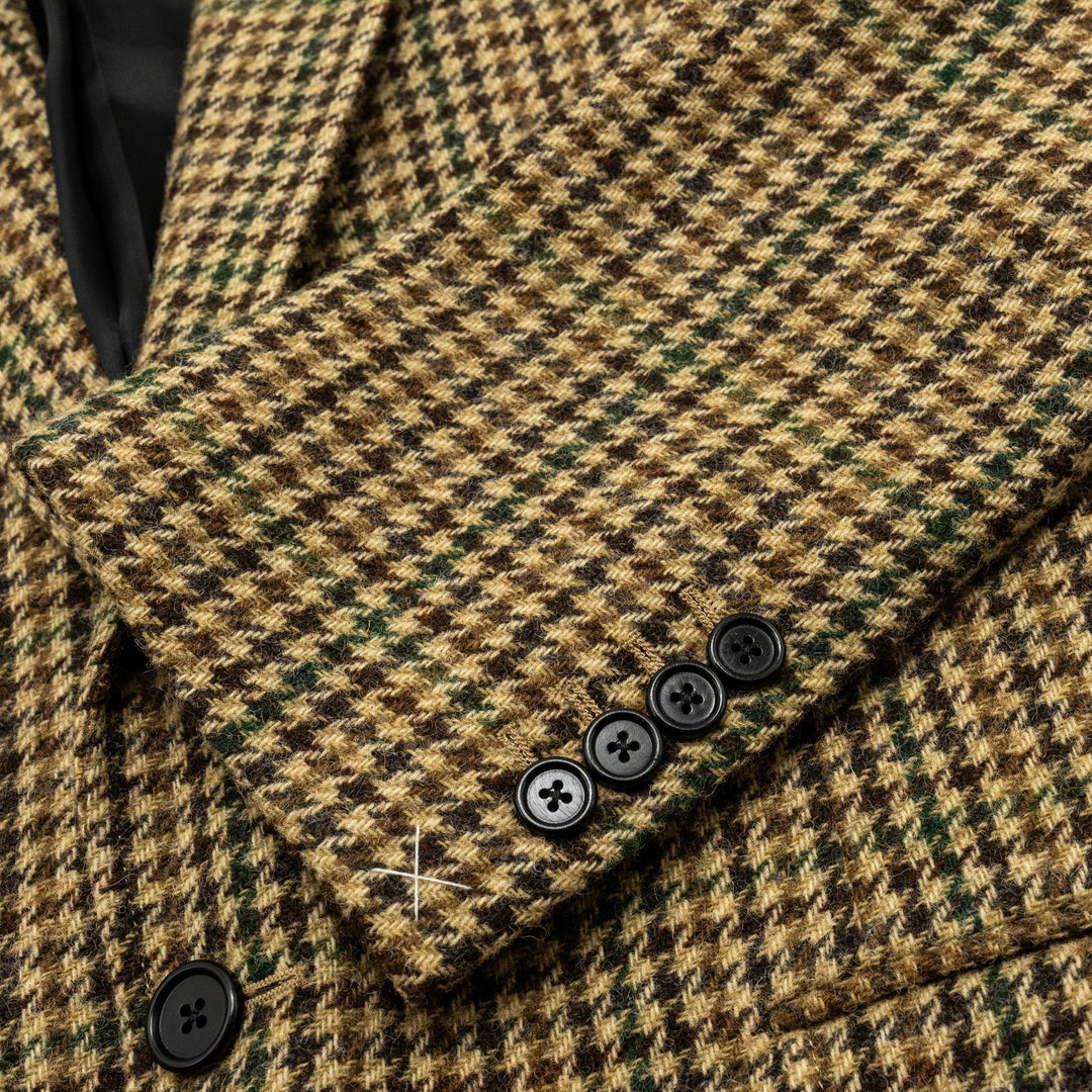 Top Quality Celine Size 34 Classic Jacket In Checked Wool Brown/Green Multicolour