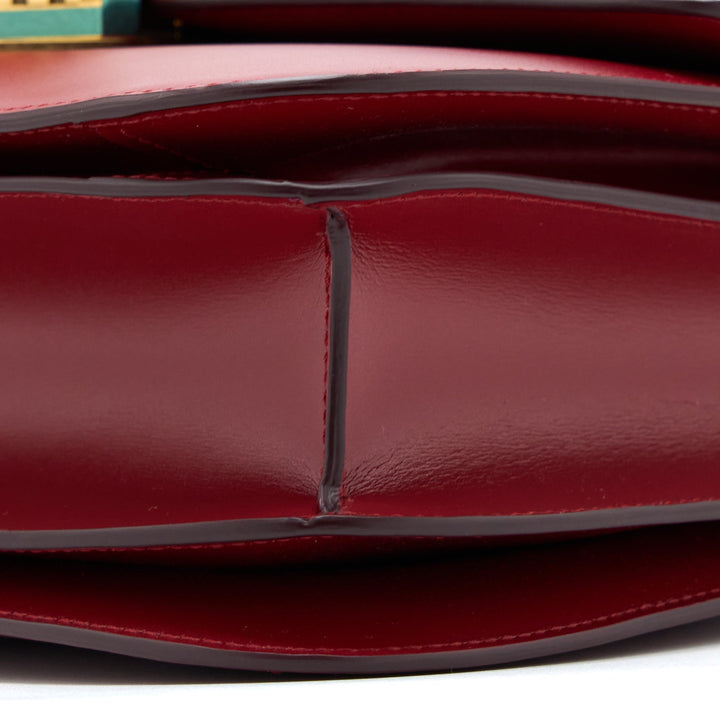 Celine Medium Classic Box Bag Calfskin Red