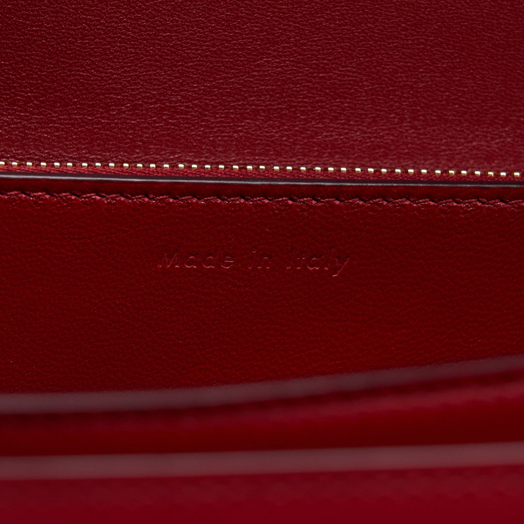 Celine Medium Classic Box Bag Calfskin Red
