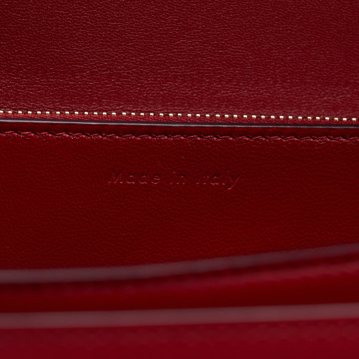 Celine Medium Classic Box Bag Calfskin Red