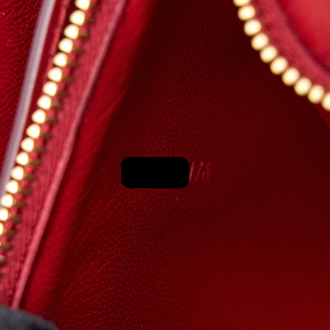 Celine Medium Classic Box Bag Calfskin Red
