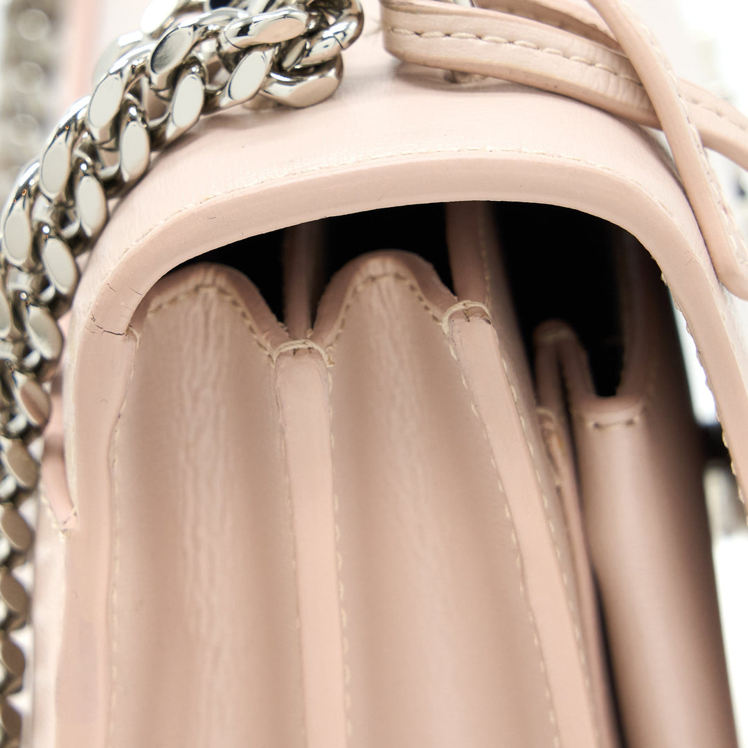 Saint Laurent Medium Sunset Chain Bag Calfskin Light Pink SHW