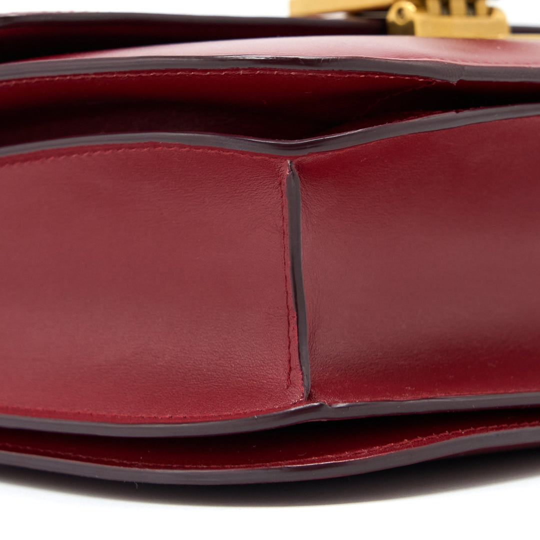 Celine Medium Classic Box Bag Calfskin Red
