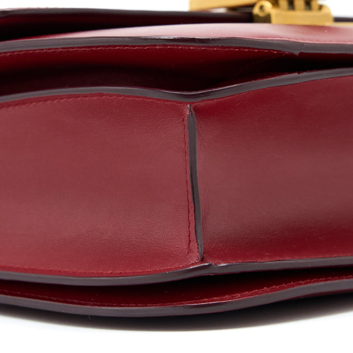 Celine Medium Classic Box Bag Calfskin Red