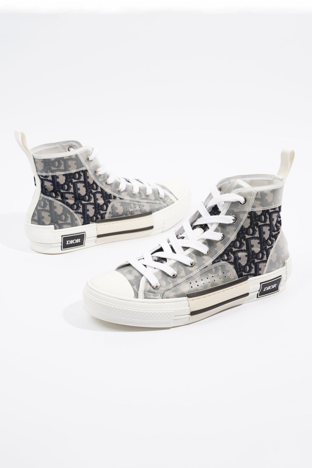 Christian Dior Womens B23 Grey / Blue / Oblique EU 40 / UK 7