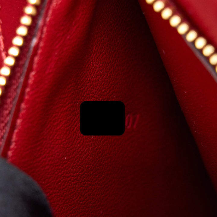 Celine Medium Classic Box Bag Calfskin Red