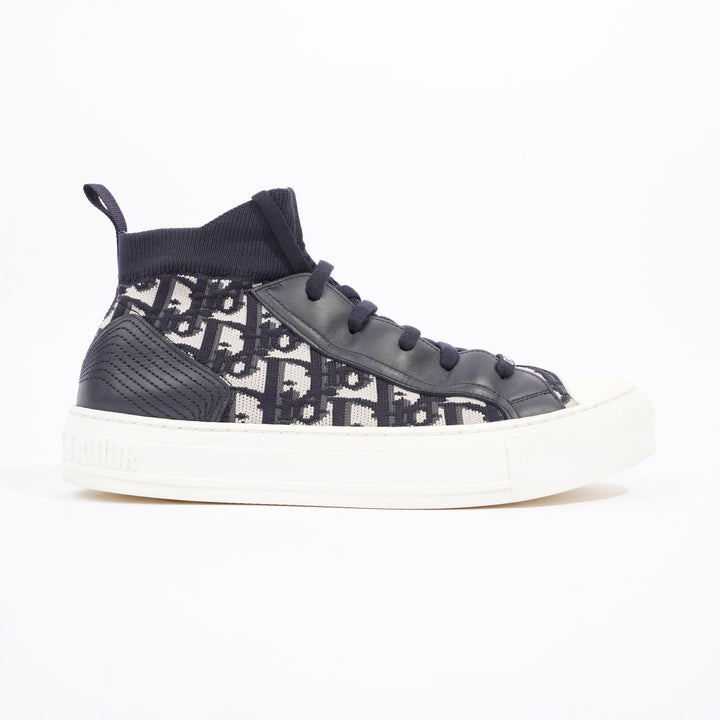 Christian Dior Womens Walk n' Dior High Top Sneaker Oblique EU 39 / UK 6