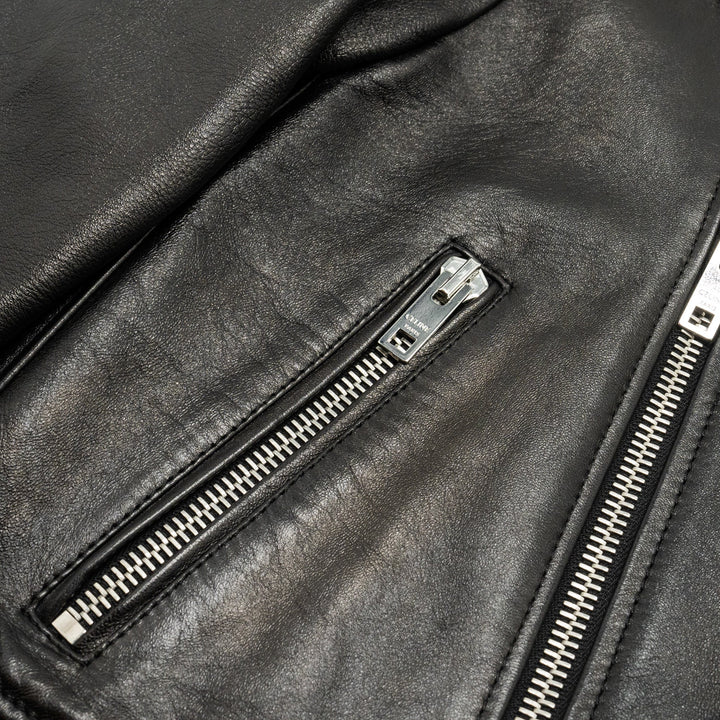 Top Quality Celine Size 38 Classic Biker Jacket Lambskin Black