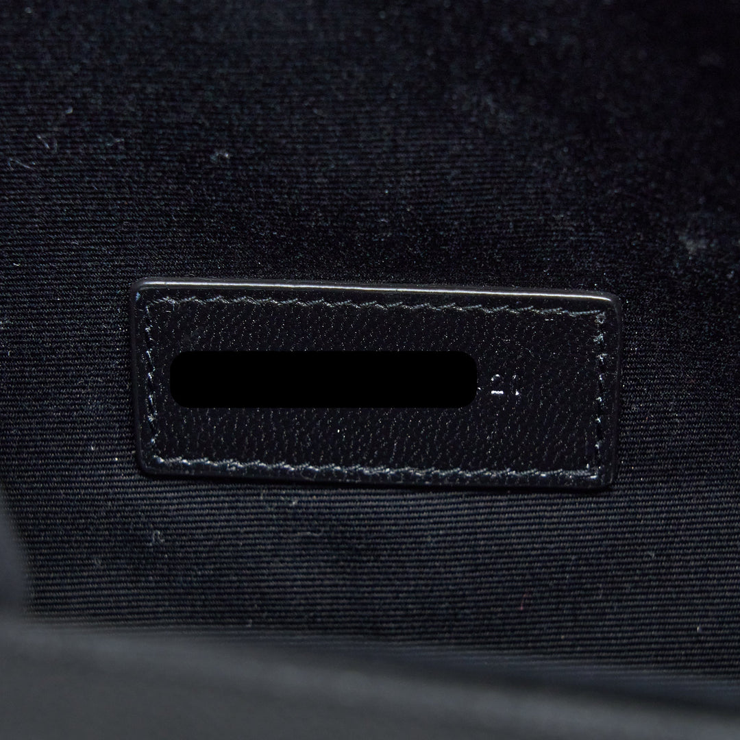 Saint Laurent/YSL Envelop Clutch Grained Calfskin Black GHW