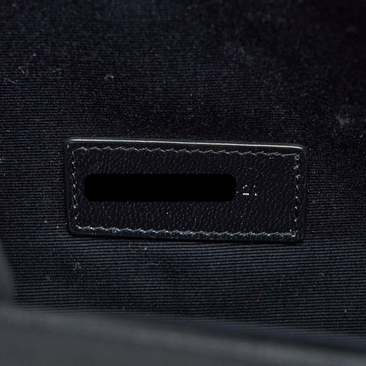 Saint Laurent/YSL Envelop Clutch Grained Calfskin Black GHW