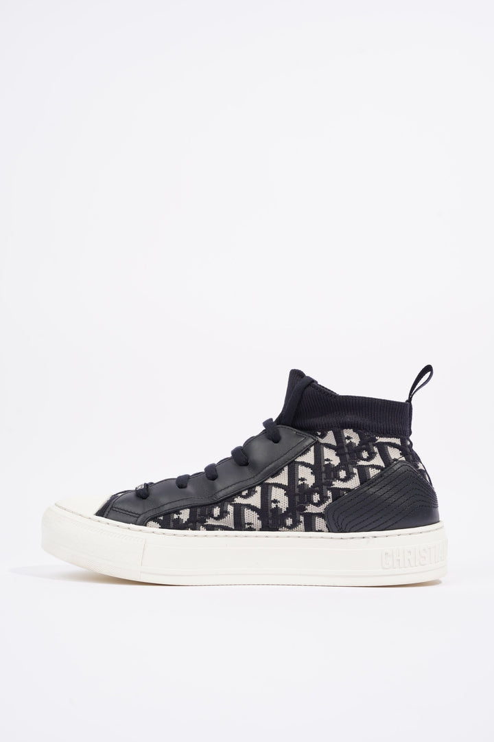 Christian Dior Womens Walk n' Dior High Top Sneaker Oblique EU 39 / UK 6